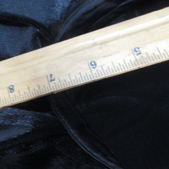 ENGLISH LADIES HAT, REPRODUCTION, NEW BLACK VELVETY SIZE M - Picture 8 of 8